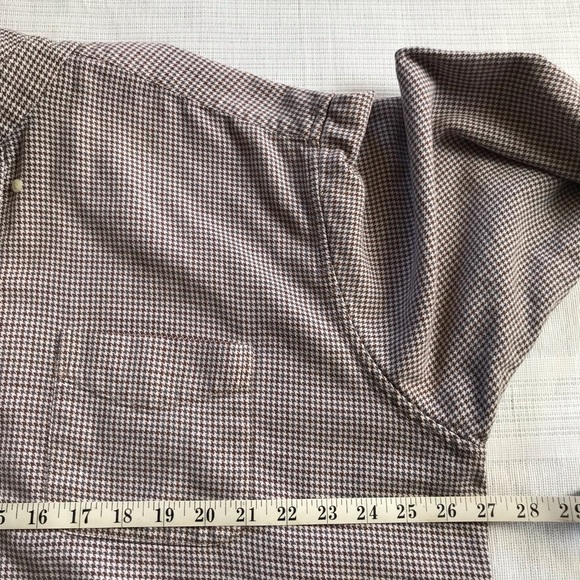 VTG JAB Studio Men’s XXL 100% Cotton Houndstooth Button Up Shirt - Picture 6 of 8
